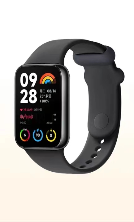 小米（MI）手环8Pro 夜跃黑 150+种运动模式 双通道血氧心率监测 独立五星定位 小米手环 智能手环 运动手环