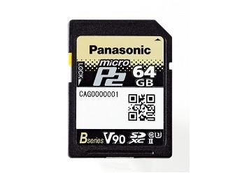 松下（panasonic）摄像机配件 Micro P2卡 64G AJ-P2M064BMC